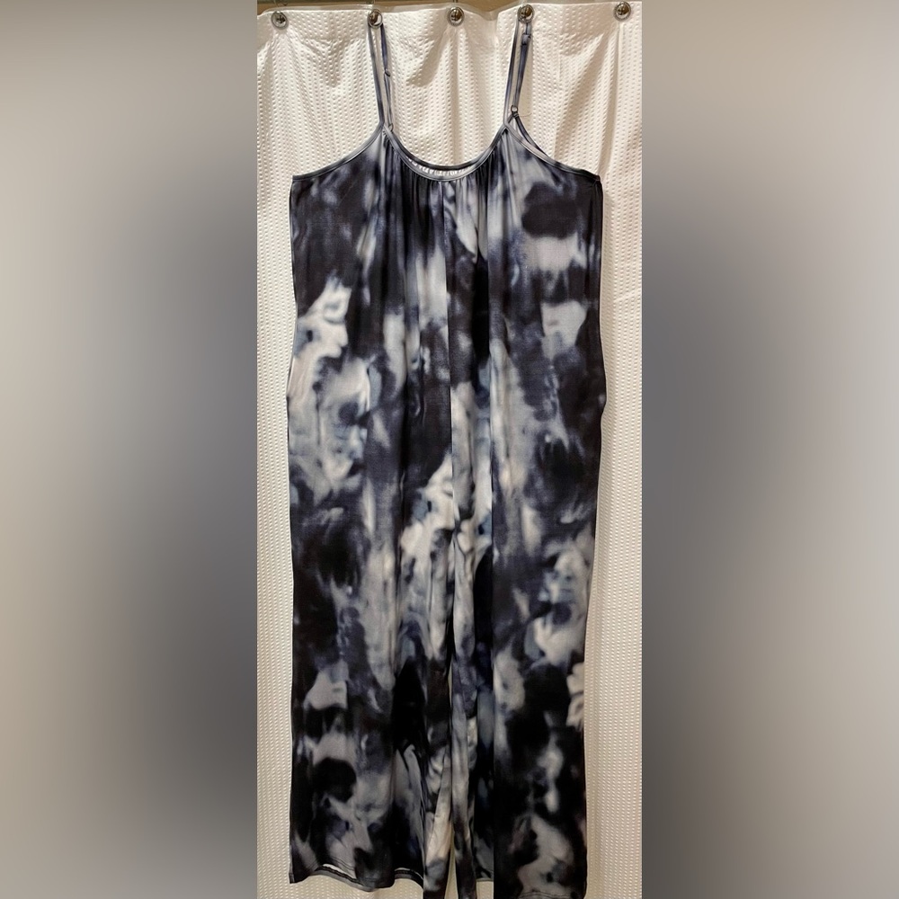 Tie-Dye Blue and White jumpsuit